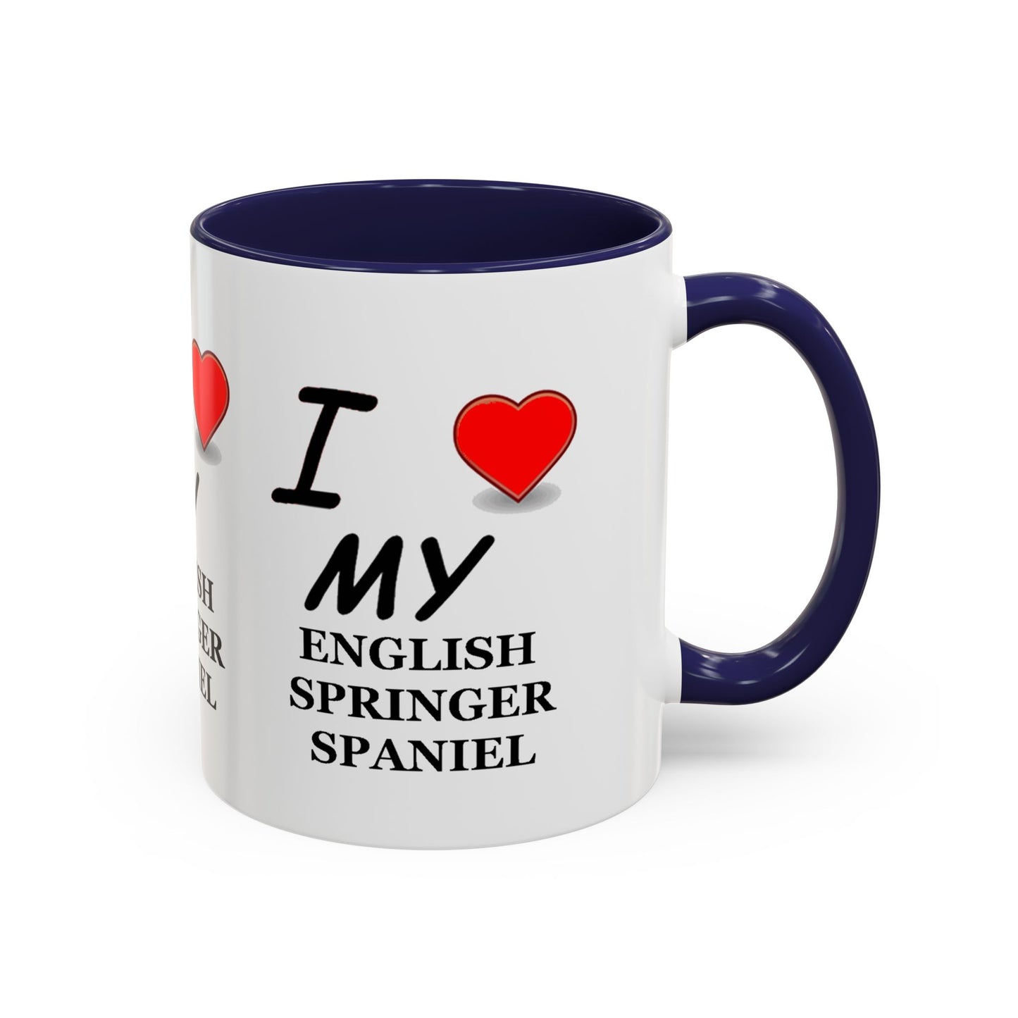 I Love My English Springer Spaniel Accent Coffee Mug - Perfect for Dog Lovers, Pet Gifts, Home Decor, Unique Mug, Holiday Gift