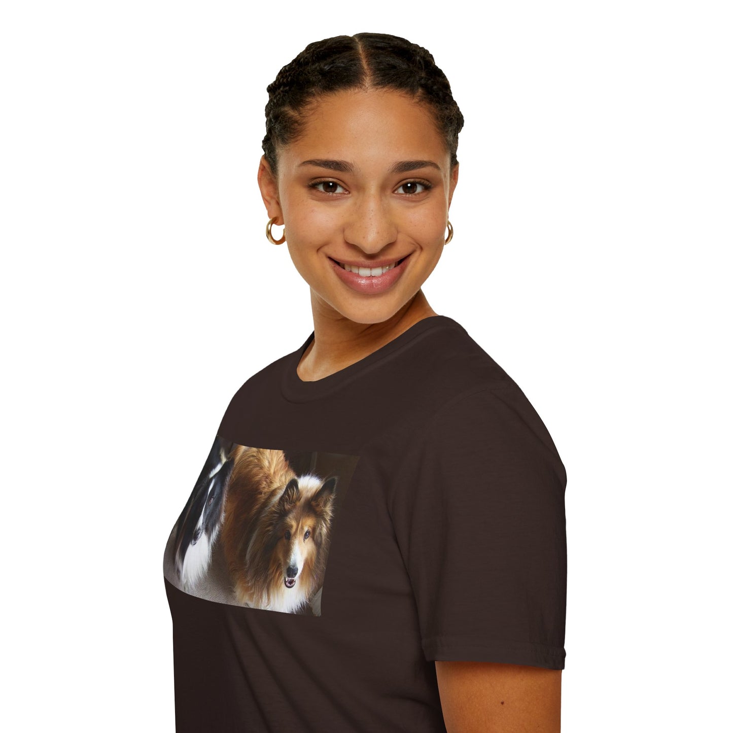 Shetland Sheepdog Group Cute Dog Lovers Unisex T-Shirt, Pet Owner Gift, Animal Lover Apparel, Casual Wear, Birthday and Holiday Gift