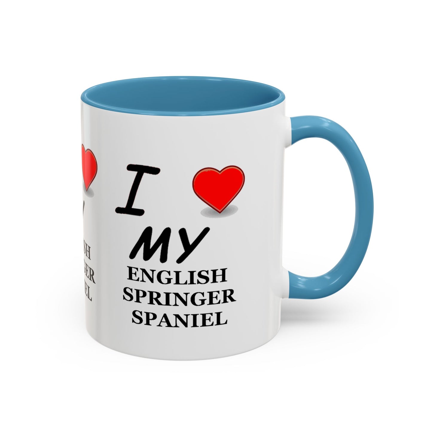 I Love My English Springer Spaniel Accent Coffee Mug - Perfect for Dog Lovers, Pet Gifts, Home Decor, Unique Mug, Holiday Gift
