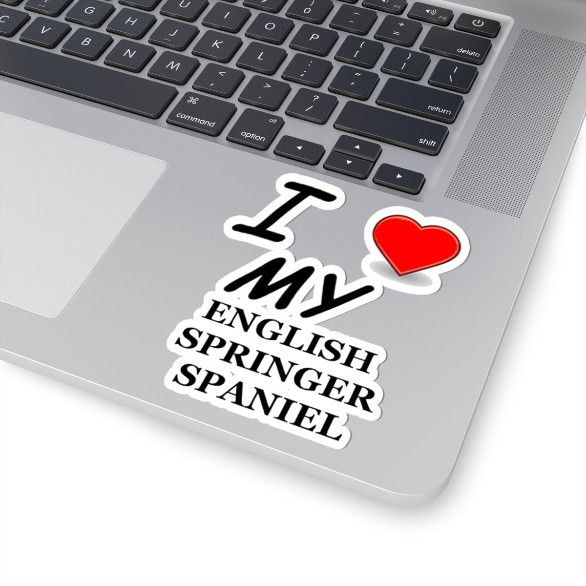 Dog Lover Kiss-Cut Stickers - I Love My English Springer Spaniel, Pet Owner Gifts, Dog Mom Stickers, Dog Lover Decor, Custom Dog Stickers