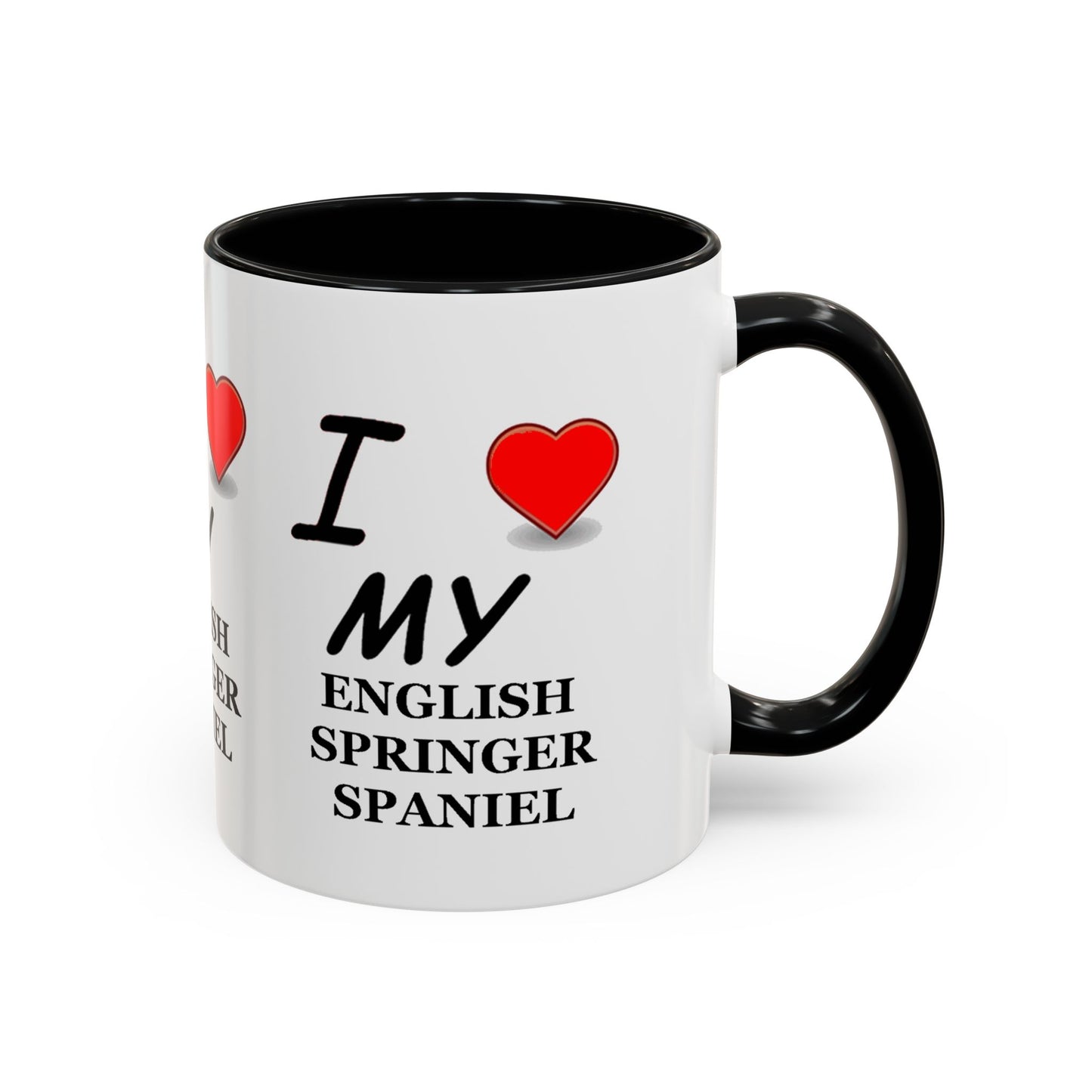 I Love My English Springer Spaniel Accent Coffee Mug - Perfect for Dog Lovers, Pet Gifts, Home Decor, Unique Mug, Holiday Gift