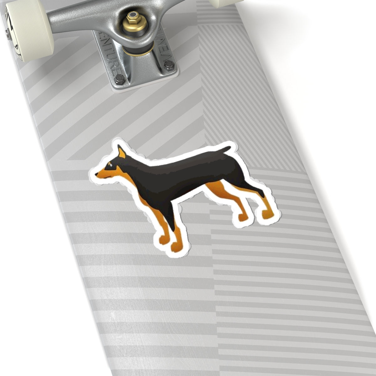 Cute Doberman Cartoon Kiss-Cut Stickers, Dog Lover Gifts, Laptop Decals, Car Stickers, Pet Accessories, Waterproof Vinyl Stickers