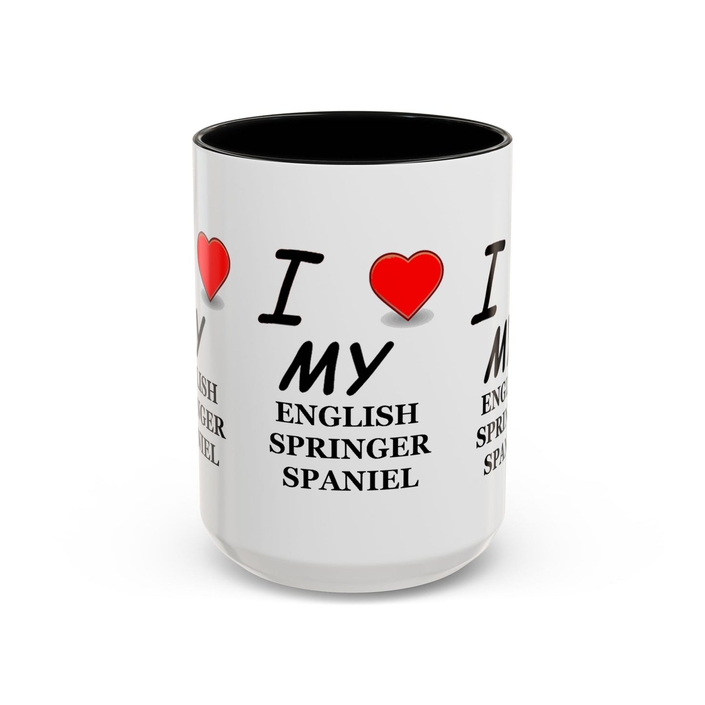 I Love My English Springer Spaniel Accent Coffee Mug - Perfect for Dog Lovers, Pet Gifts, Home Decor, Unique Mug, Holiday Gift