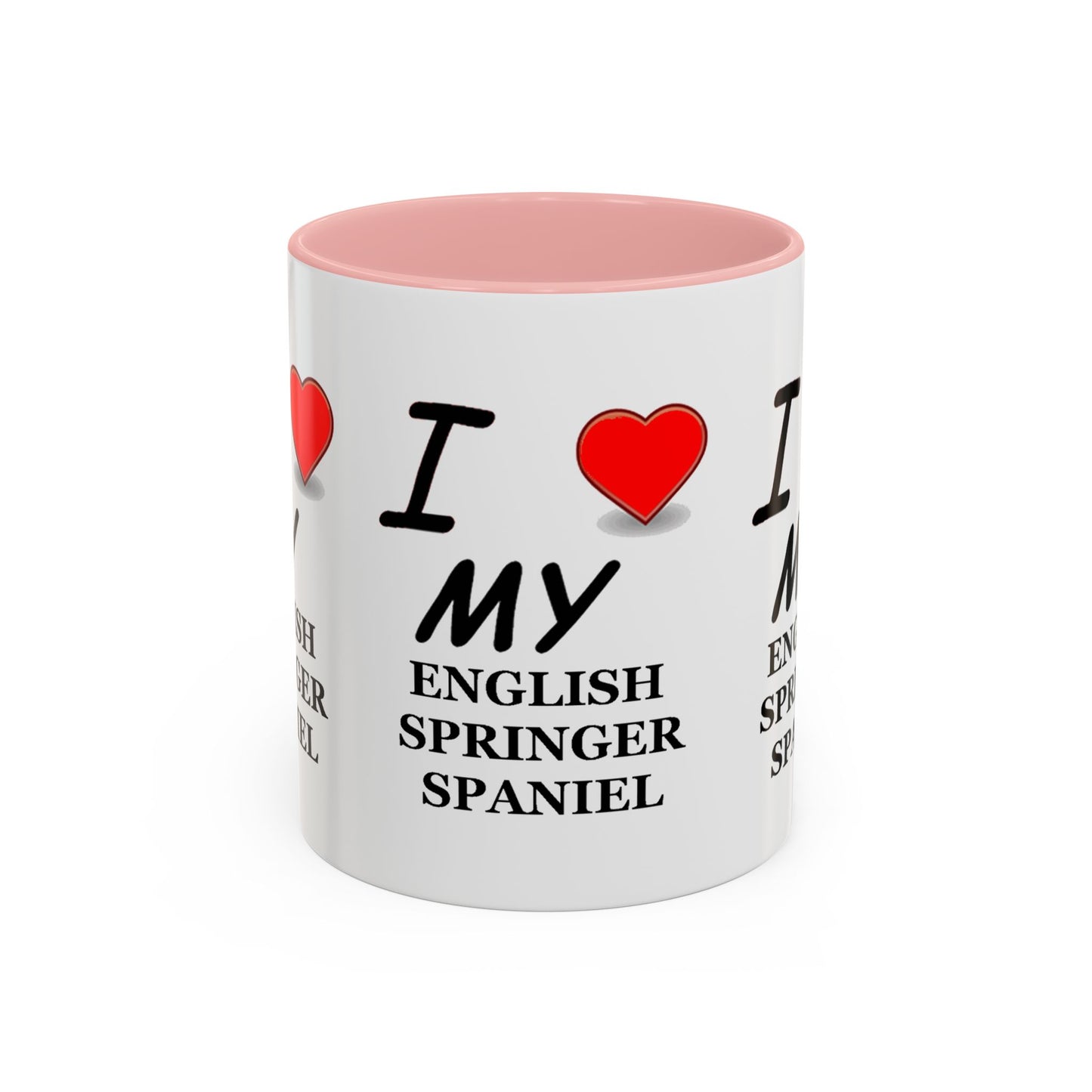 I Love My English Springer Spaniel Accent Coffee Mug - Perfect for Dog Lovers, Pet Gifts, Home Decor, Unique Mug, Holiday Gift