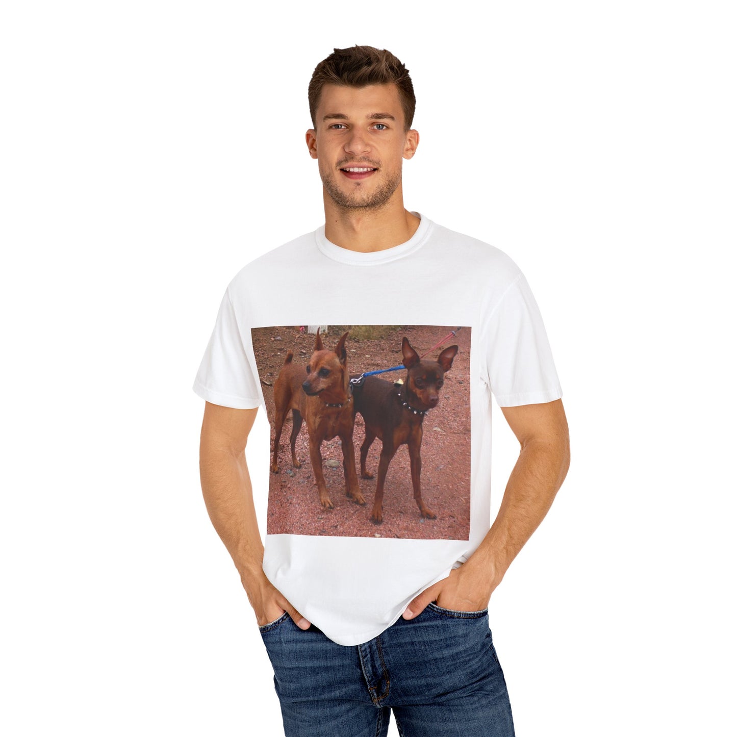 Miniature Pinscher Group Rustic Dog Lovers T-Shirt - Perfect for Pet Owners, Gifts for Dog Lovers, Animal Lovers Apparel, Casual Outings, Everyday Wear