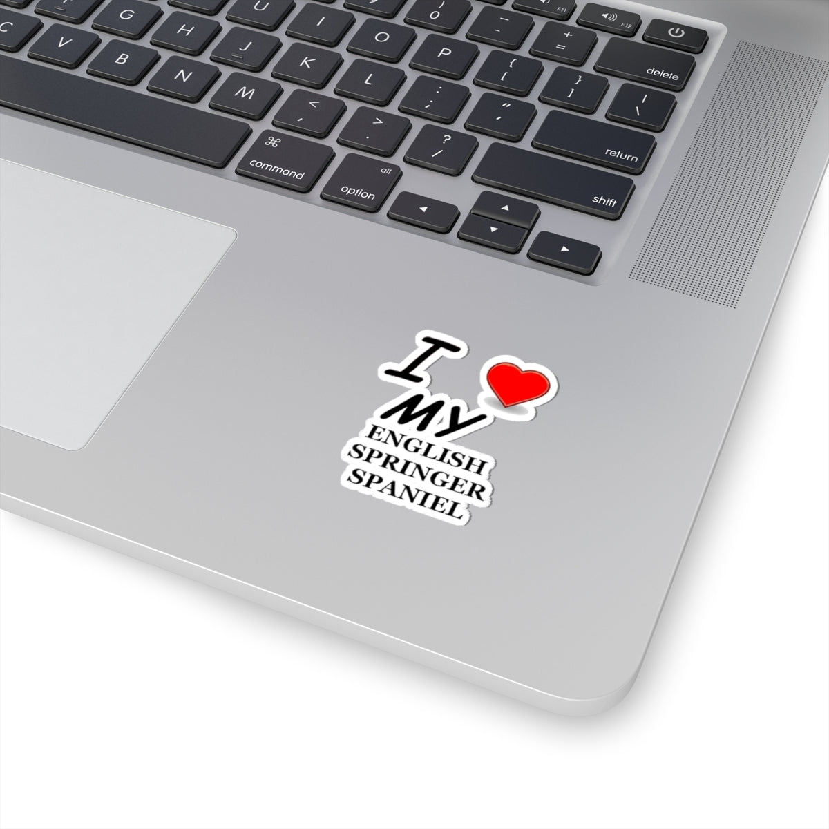 Dog Lover Kiss-Cut Stickers - I Love My English Springer Spaniel, Pet Owner Gifts, Dog Mom Stickers, Dog Lover Decor, Custom Dog Stickers