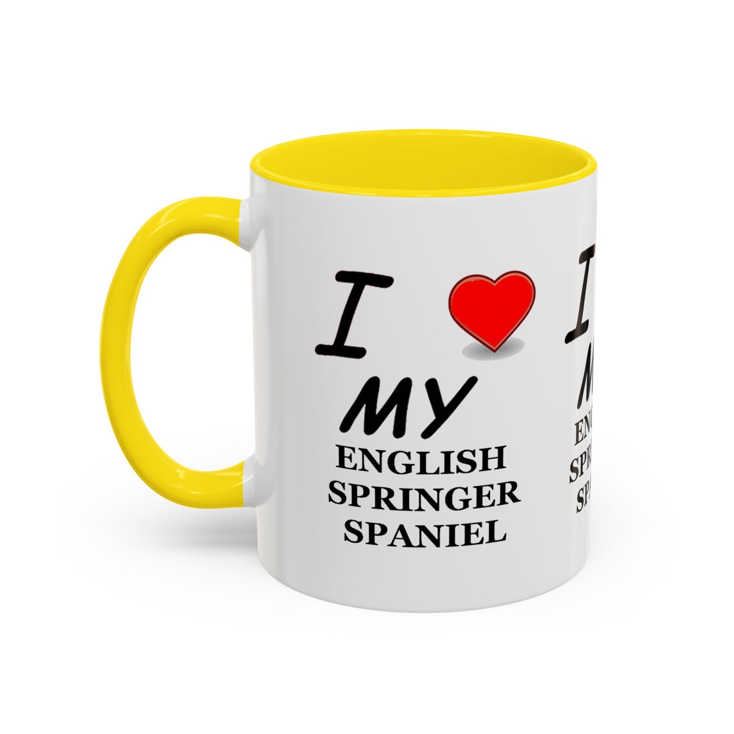 I Love My English Springer Spaniel Accent Coffee Mug - Perfect for Dog Lovers, Pet Gifts, Home Decor, Unique Mug, Holiday Gift