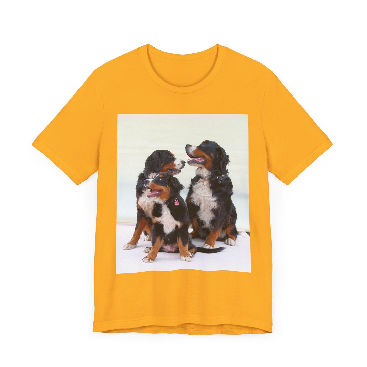 Bernese MOuntain Dog Group Cute Dog Lover Unisex Jersey Short Sleeve Tee, Pet Shirt, Dog Mom Gift, Animal Lover Tee, Casual Wear, Birthday Gift