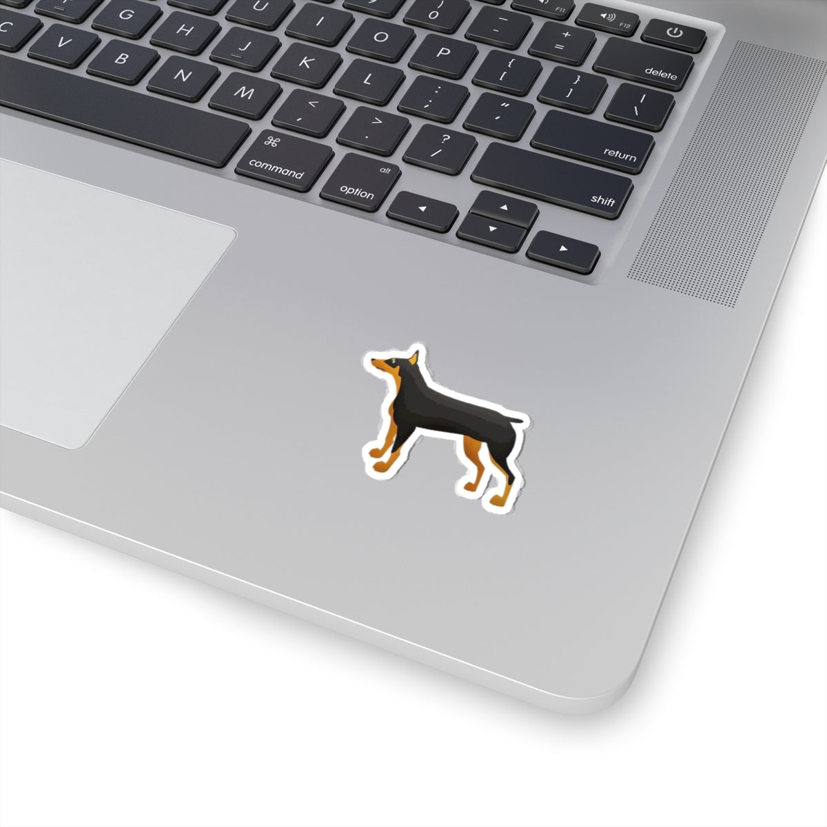 Cute Doberman Cartoon Kiss-Cut Stickers, Dog Lover Gifts, Laptop Decals, Car Stickers, Pet Accessories, Waterproof Vinyl Stickers