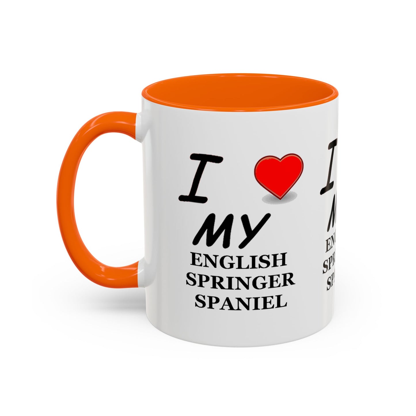 I Love My English Springer Spaniel Accent Coffee Mug - Perfect for Dog Lovers, Pet Gifts, Home Decor, Unique Mug, Holiday Gift