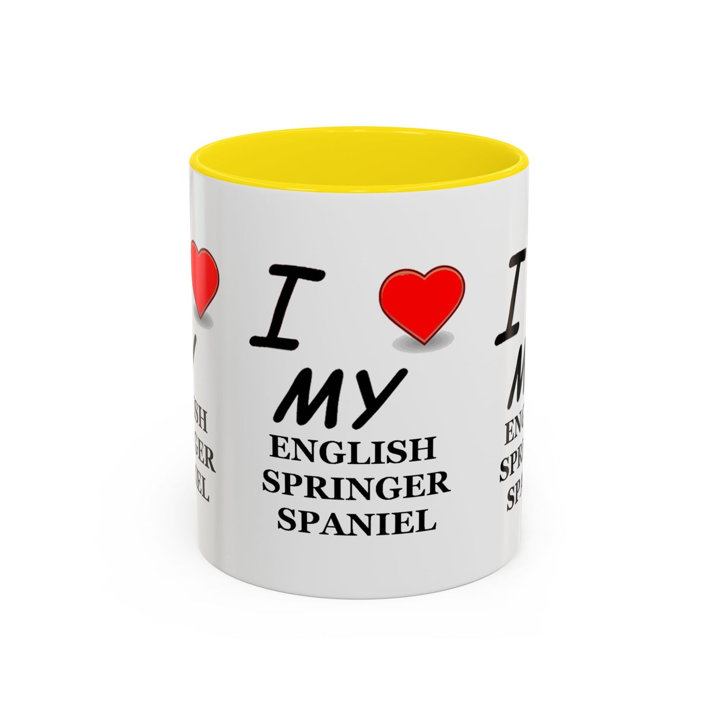 I Love My English Springer Spaniel Accent Coffee Mug - Perfect for Dog Lovers, Pet Gifts, Home Decor, Unique Mug, Holiday Gift