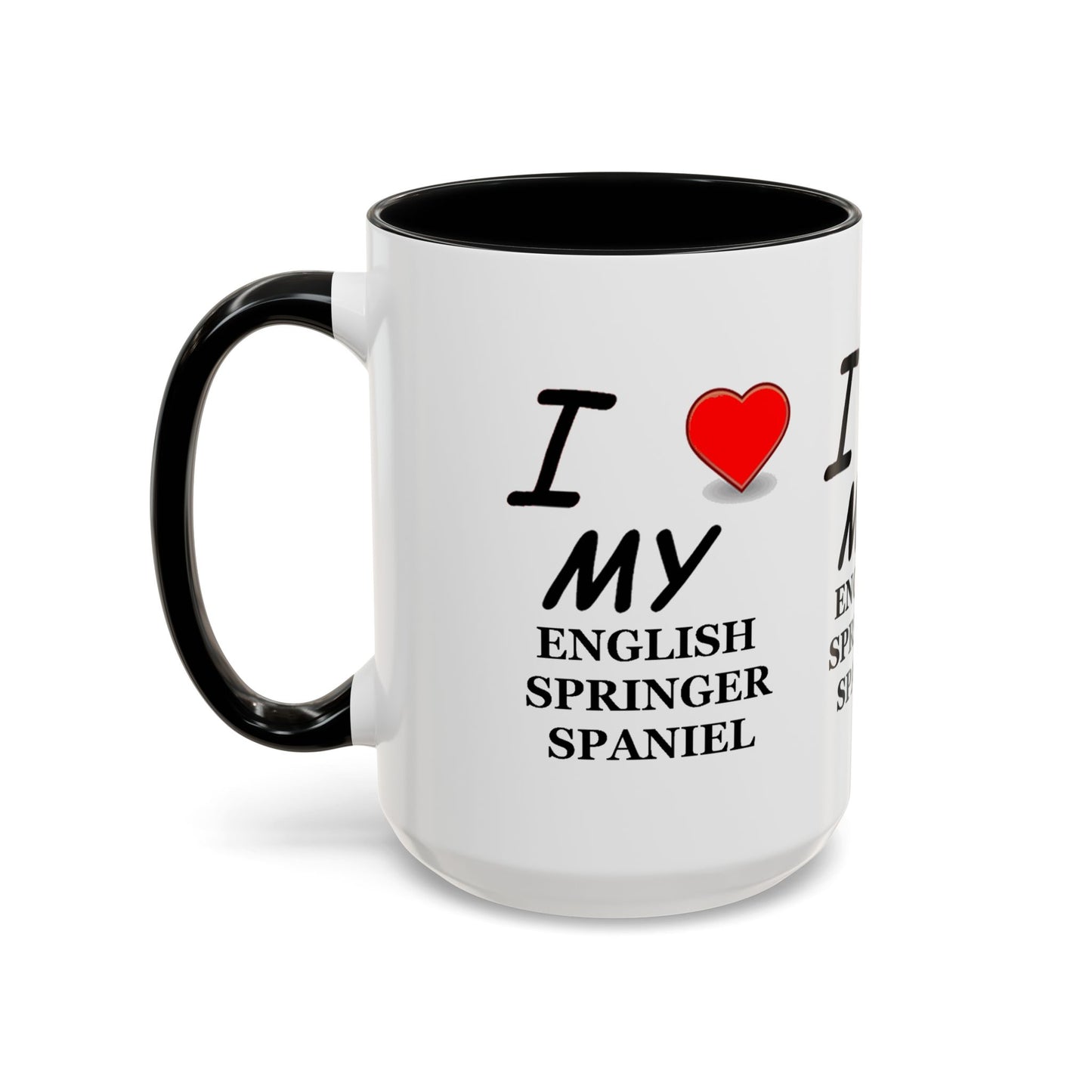 I Love My English Springer Spaniel Accent Coffee Mug - Perfect for Dog Lovers, Pet Gifts, Home Decor, Unique Mug, Holiday Gift