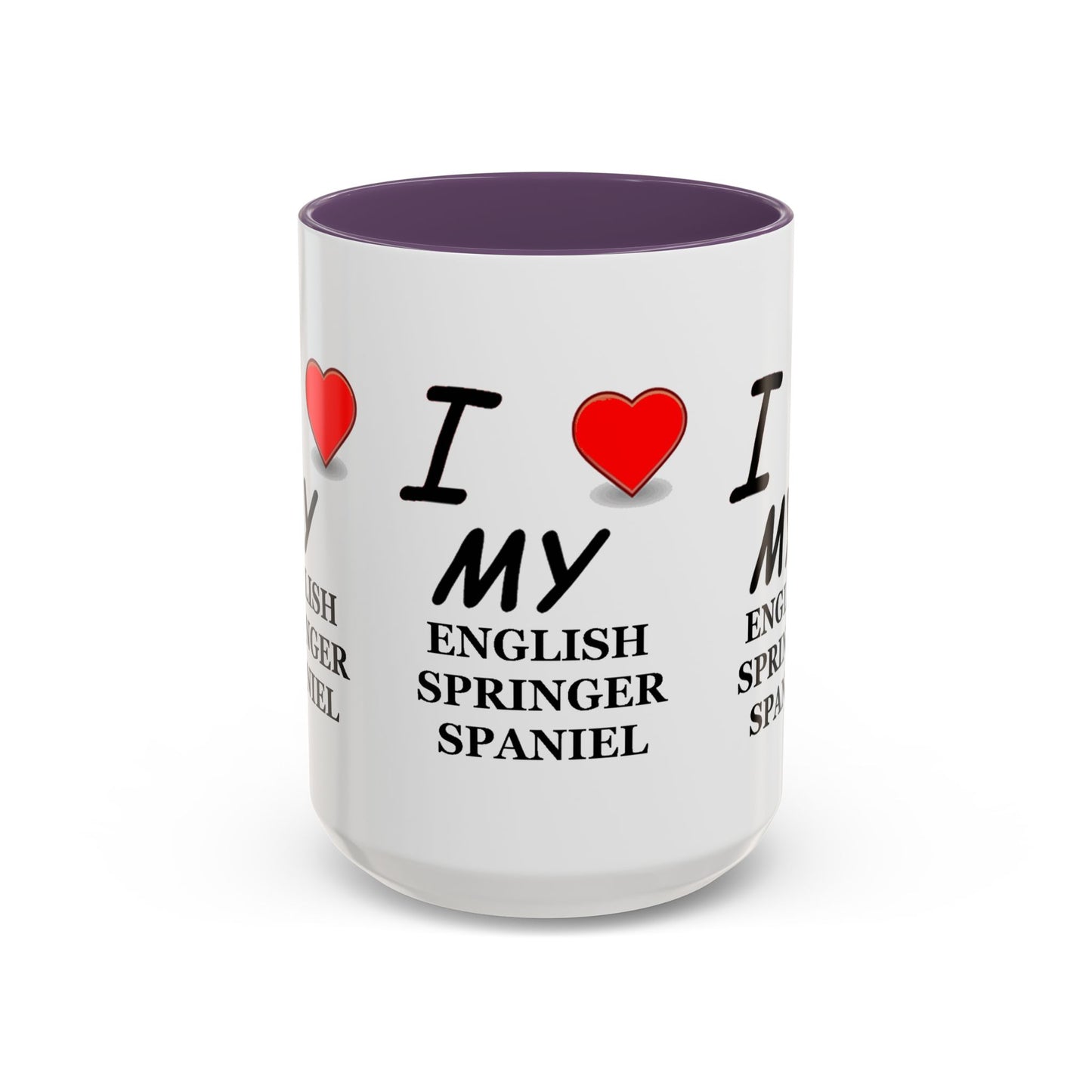 I Love My English Springer Spaniel Accent Coffee Mug - Perfect for Dog Lovers, Pet Gifts, Home Decor, Unique Mug, Holiday Gift