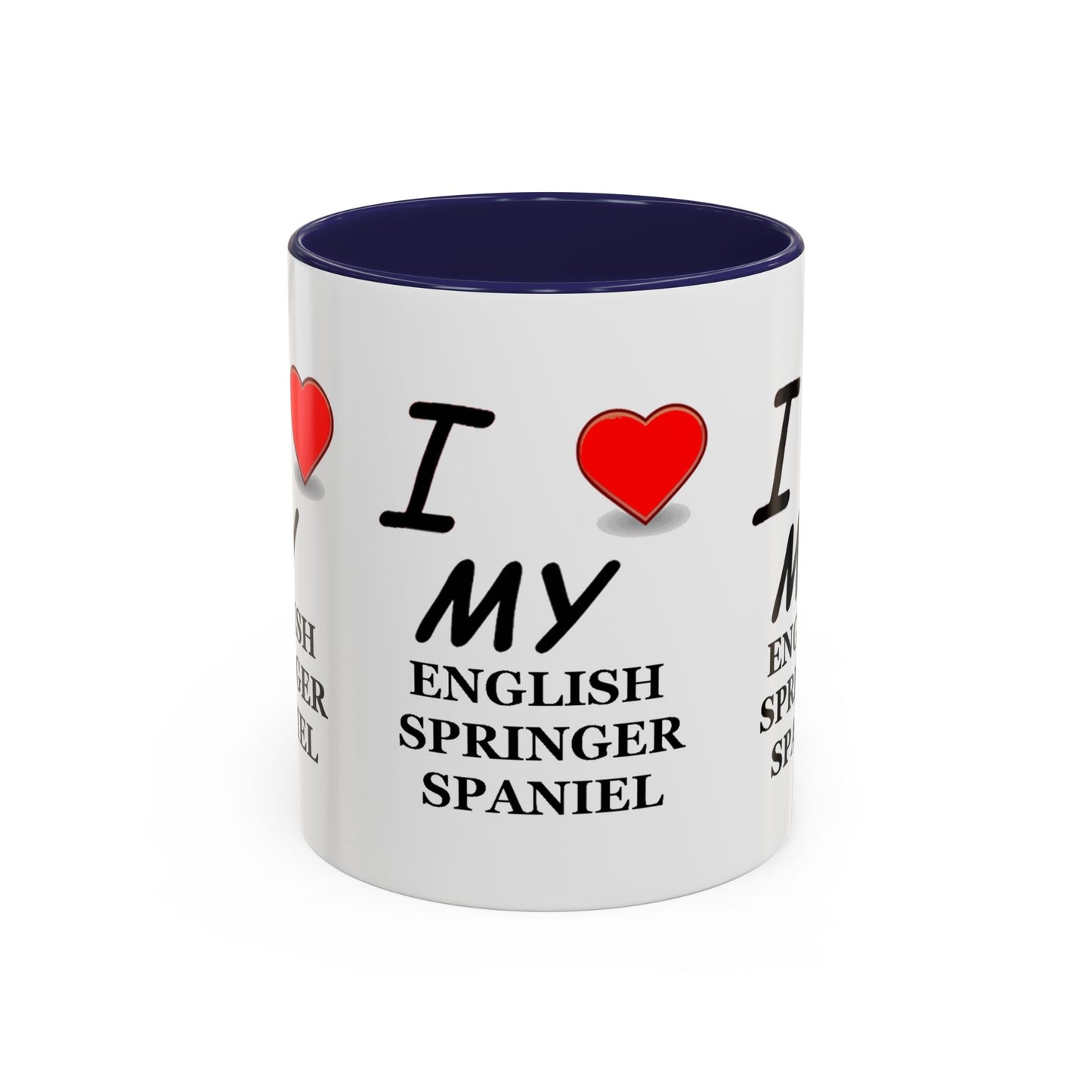 I Love My English Springer Spaniel Accent Coffee Mug - Perfect for Dog Lovers, Pet Gifts, Home Decor, Unique Mug, Holiday Gift