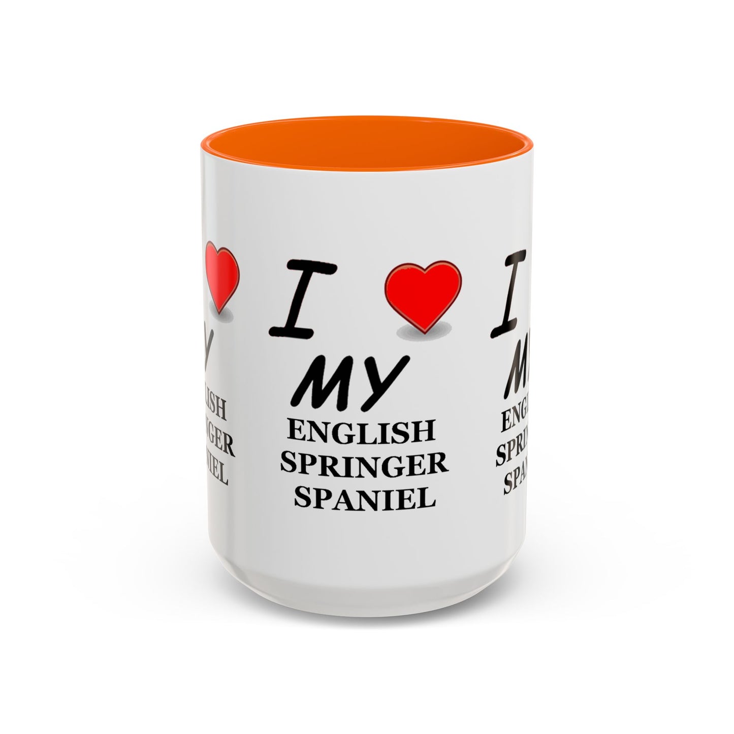 I Love My English Springer Spaniel Accent Coffee Mug - Perfect for Dog Lovers, Pet Gifts, Home Decor, Unique Mug, Holiday Gift
