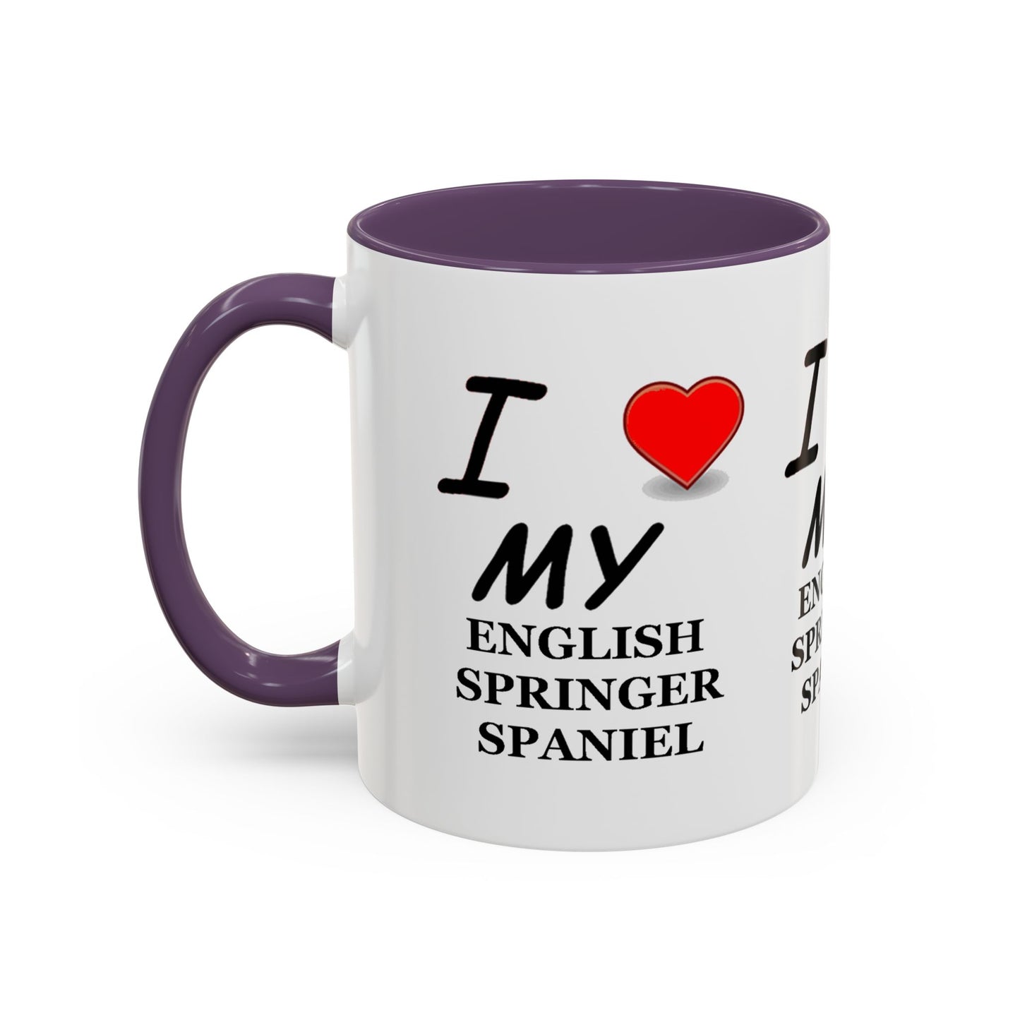I Love My English Springer Spaniel Accent Coffee Mug - Perfect for Dog Lovers, Pet Gifts, Home Decor, Unique Mug, Holiday Gift