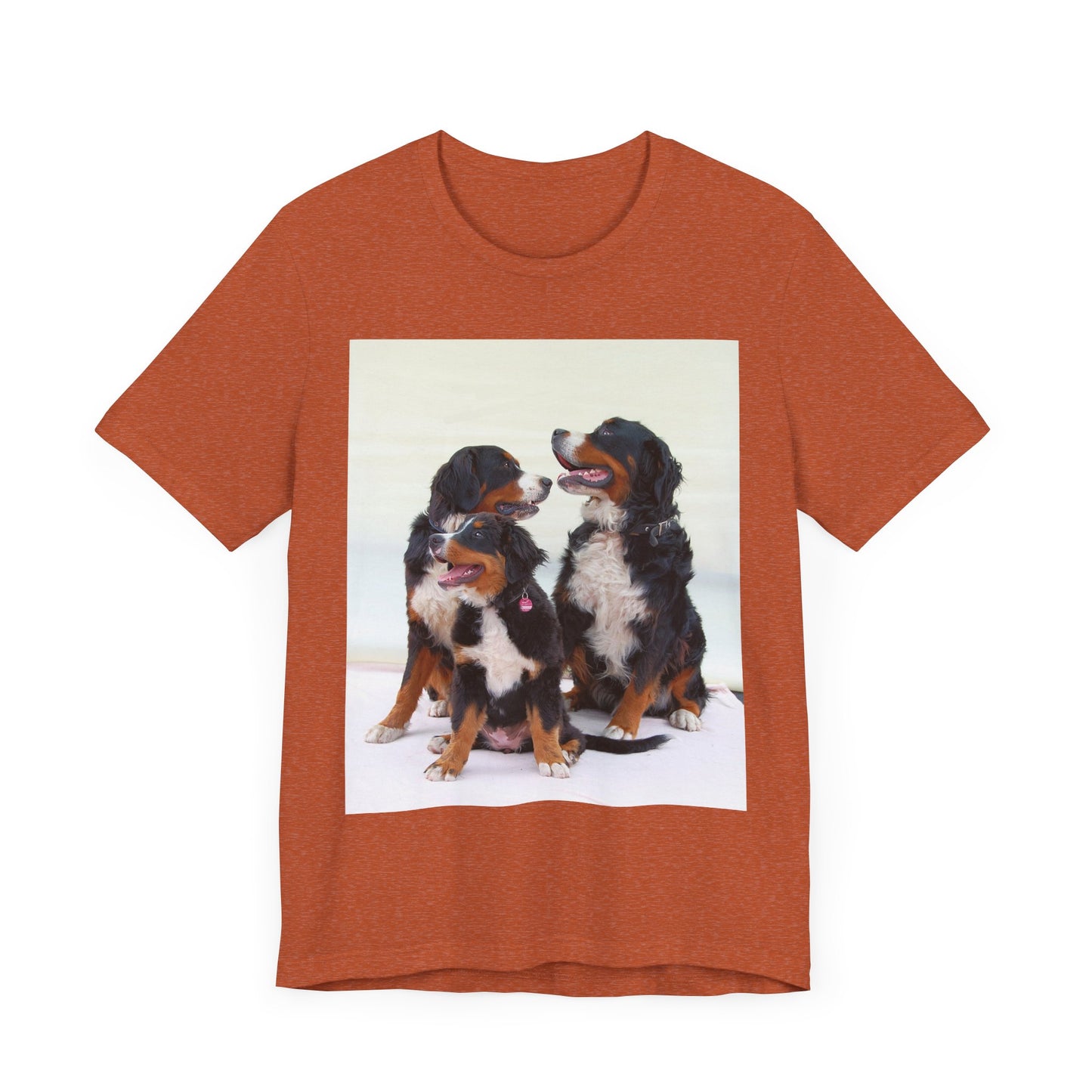 Bernese MOuntain Dog Group Cute Dog Lover Unisex Jersey Short Sleeve Tee, Pet Shirt, Dog Mom Gift, Animal Lover Tee, Casual Wear, Birthday Gift
