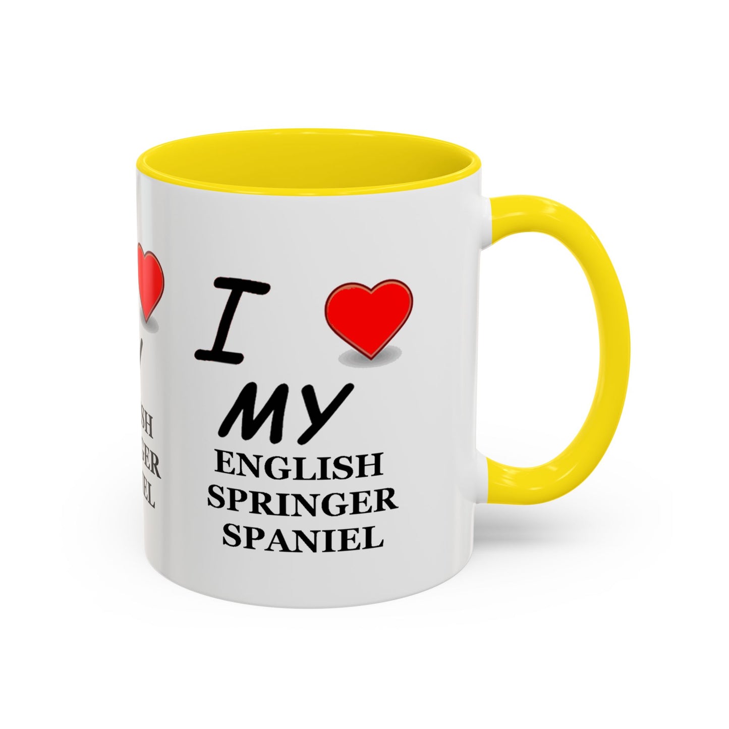 I Love My English Springer Spaniel Accent Coffee Mug - Perfect for Dog Lovers, Pet Gifts, Home Decor, Unique Mug, Holiday Gift