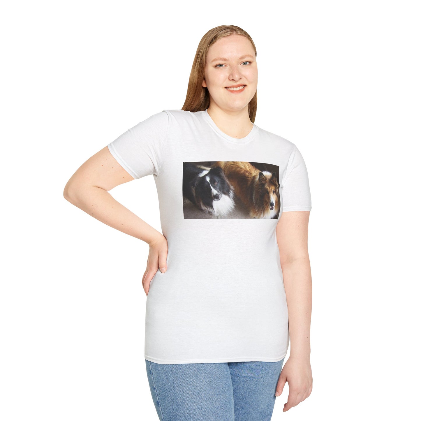 Shetland Sheepdog Group Cute Dog Lovers Unisex T-Shirt, Pet Owner Gift, Animal Lover Apparel, Casual Wear, Birthday and Holiday Gift