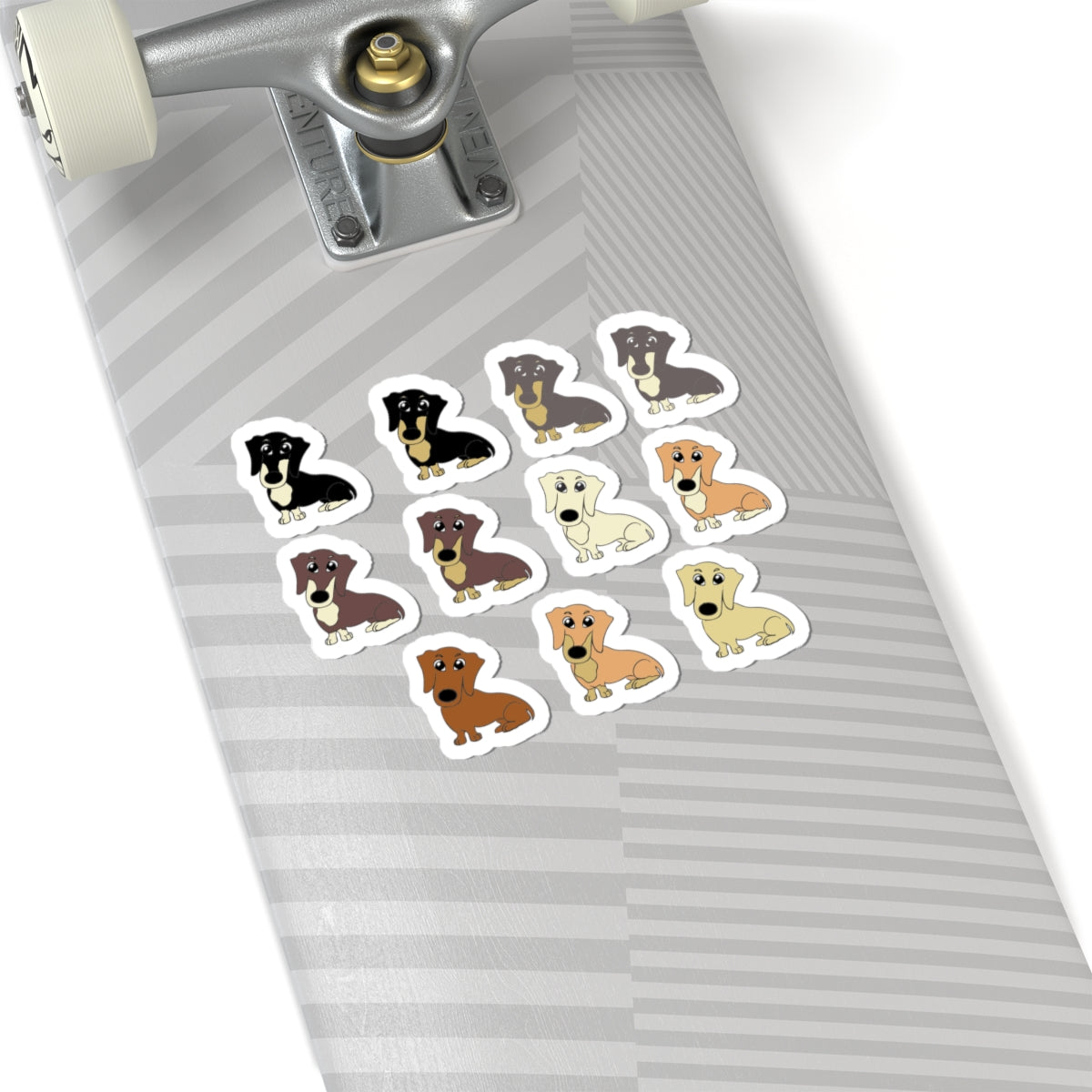Cute Dachshund Kiss-Cut Sticker Sheet | Dog Lover's Vinyl Decals, Pet Gifts, Planner Decor, Laptop Stickers, Scrapbooking Essentials