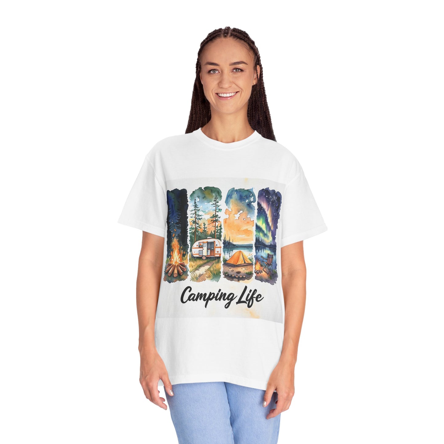 Camping Life Unisex Garment-Dyed T-Shirt | Outdoor Adventure Apparel