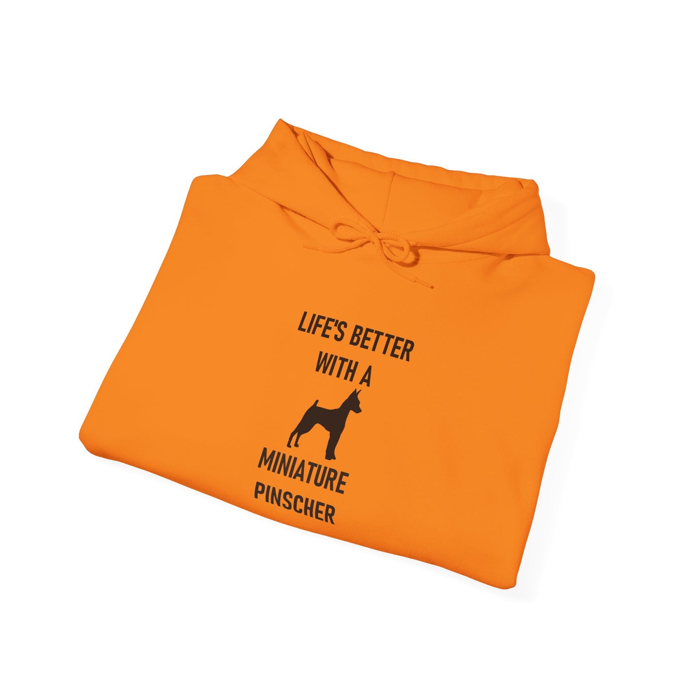 Life's Better with a Miniature Pinscher Hoodie, Pet Lover Gift, Unisex Sweatshirt, Dog Owner Apparel, Funny Dog Hoodie