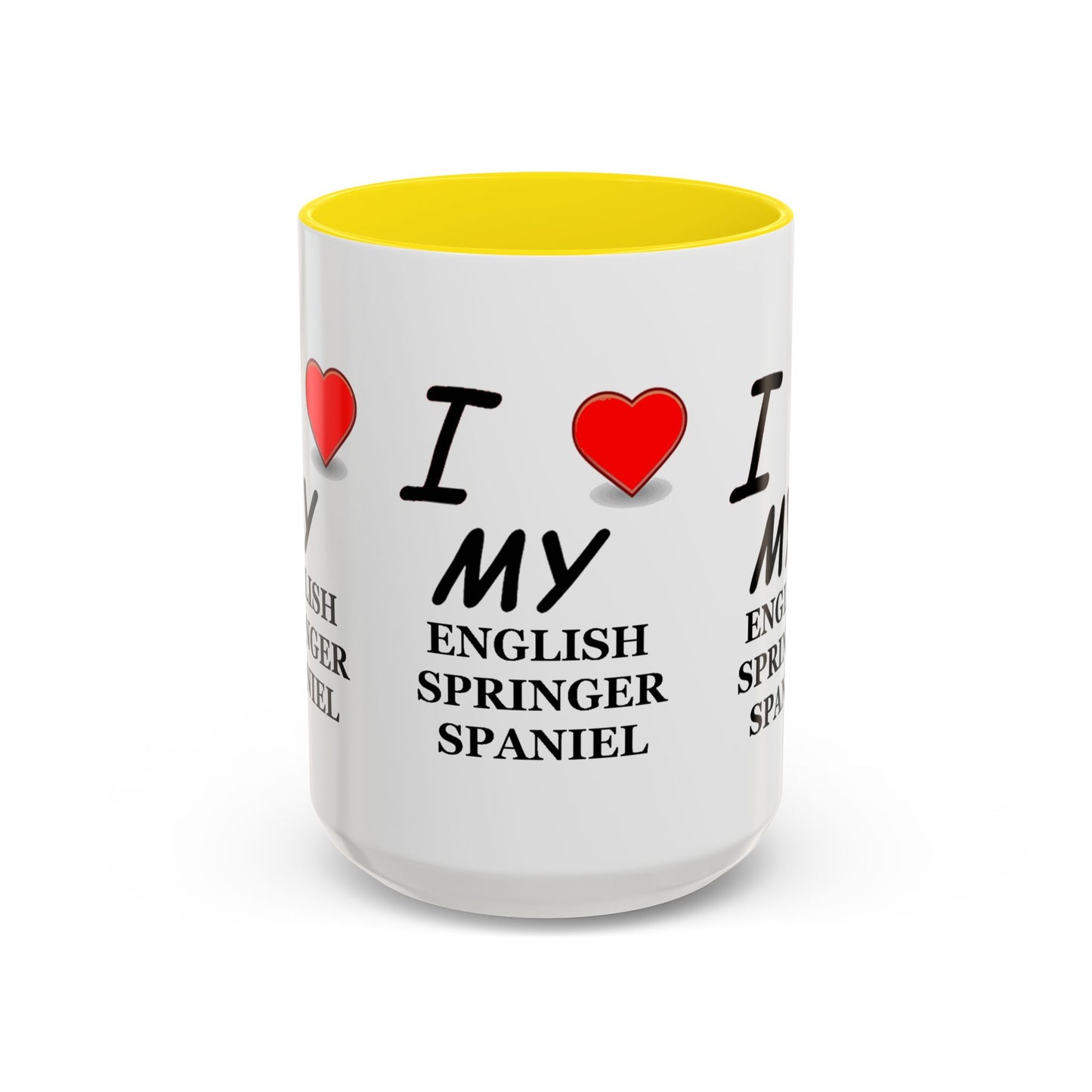 I Love My English Springer Spaniel Accent Coffee Mug - Perfect for Dog Lovers, Pet Gifts, Home Decor, Unique Mug, Holiday Gift