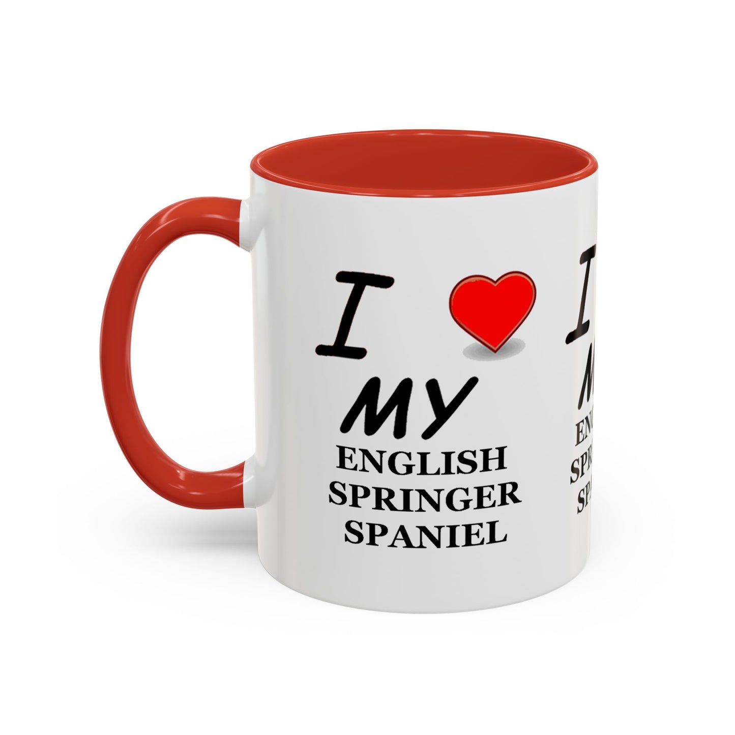 I Love My English Springer Spaniel Accent Coffee Mug - Perfect for Dog Lovers, Pet Gifts, Home Decor, Unique Mug, Holiday Gift