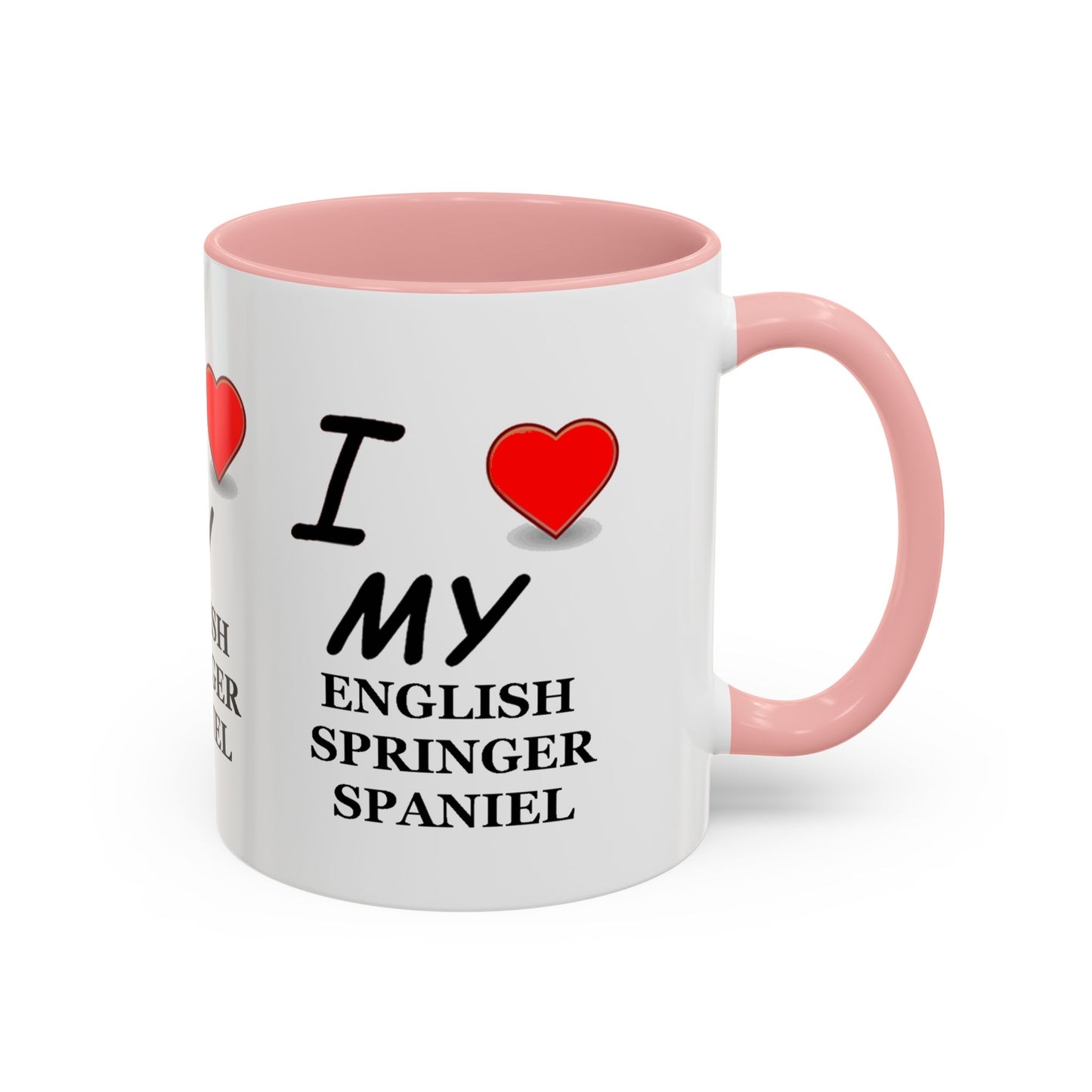 I Love My English Springer Spaniel Accent Coffee Mug - Perfect for Dog Lovers, Pet Gifts, Home Decor, Unique Mug, Holiday Gift