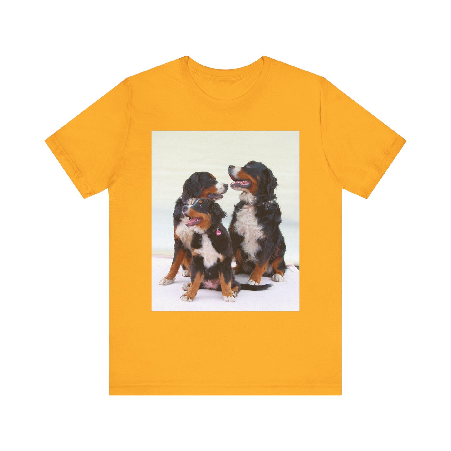 Bernese MOuntain Dog Group Cute Dog Lover Unisex Jersey Short Sleeve Tee, Pet Shirt, Dog Mom Gift, Animal Lover Tee, Casual Wear, Birthday Gift