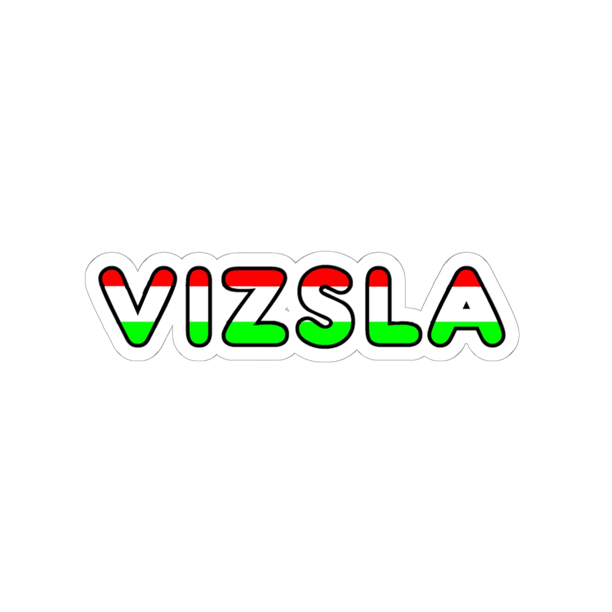 Vizsla Hungary Flag In Name Kiss-Cut Stickers | Fun Dog Lover Decals, Great for Laptops, Water Bottles, Journals, Pet Lovers' Gifts, Home Decor