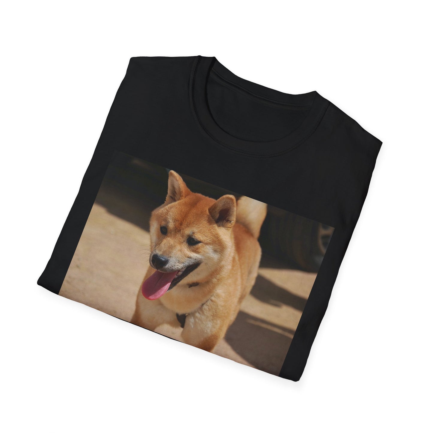 Cute Shiba Inu Unisex Softstyle T-Shirt, Pet Lover Gift, Animal Lover Tee, Casual Wear, Summer Style