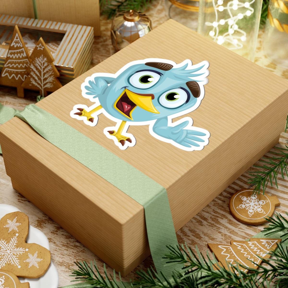 Cute Bird Character Kiss-Cut Stickers - Fun and Whimsical Decor for Kids and Adults