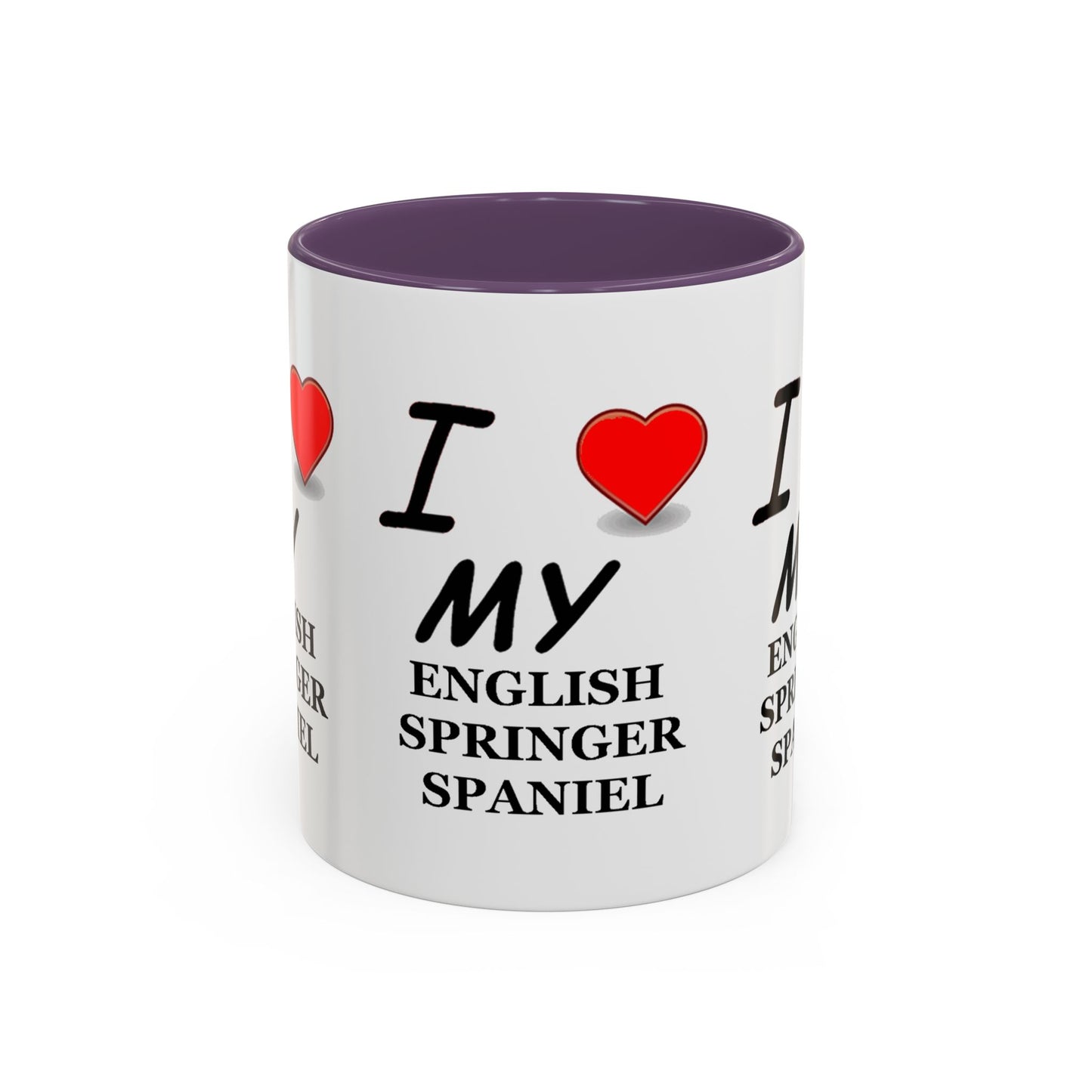 I Love My English Springer Spaniel Accent Coffee Mug - Perfect for Dog Lovers, Pet Gifts, Home Decor, Unique Mug, Holiday Gift