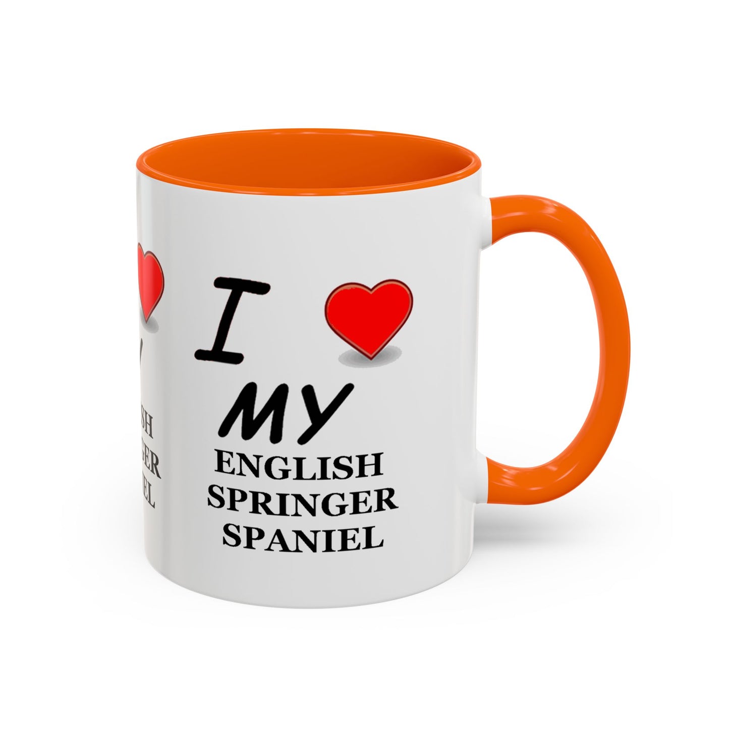 I Love My English Springer Spaniel Accent Coffee Mug - Perfect for Dog Lovers, Pet Gifts, Home Decor, Unique Mug, Holiday Gift