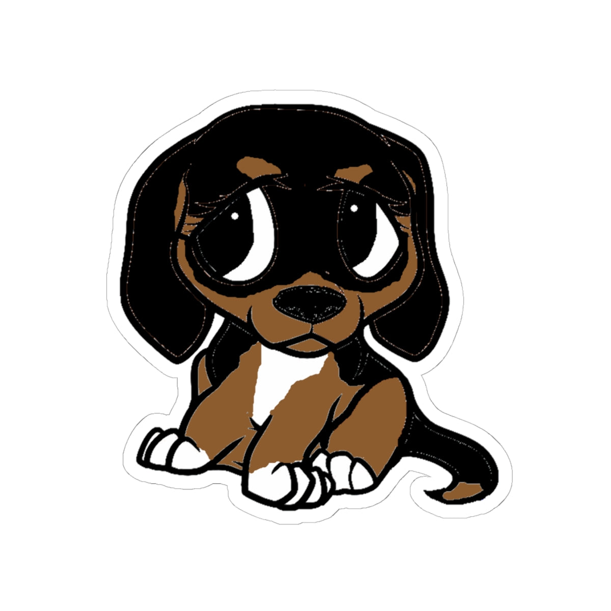 Adorable Beagle Dog Stickers, Cute Puppy Vinyl Decals for Laptops, Scrapbooking, Gift for Dog Lovers, Playful Animal Sticker Decor