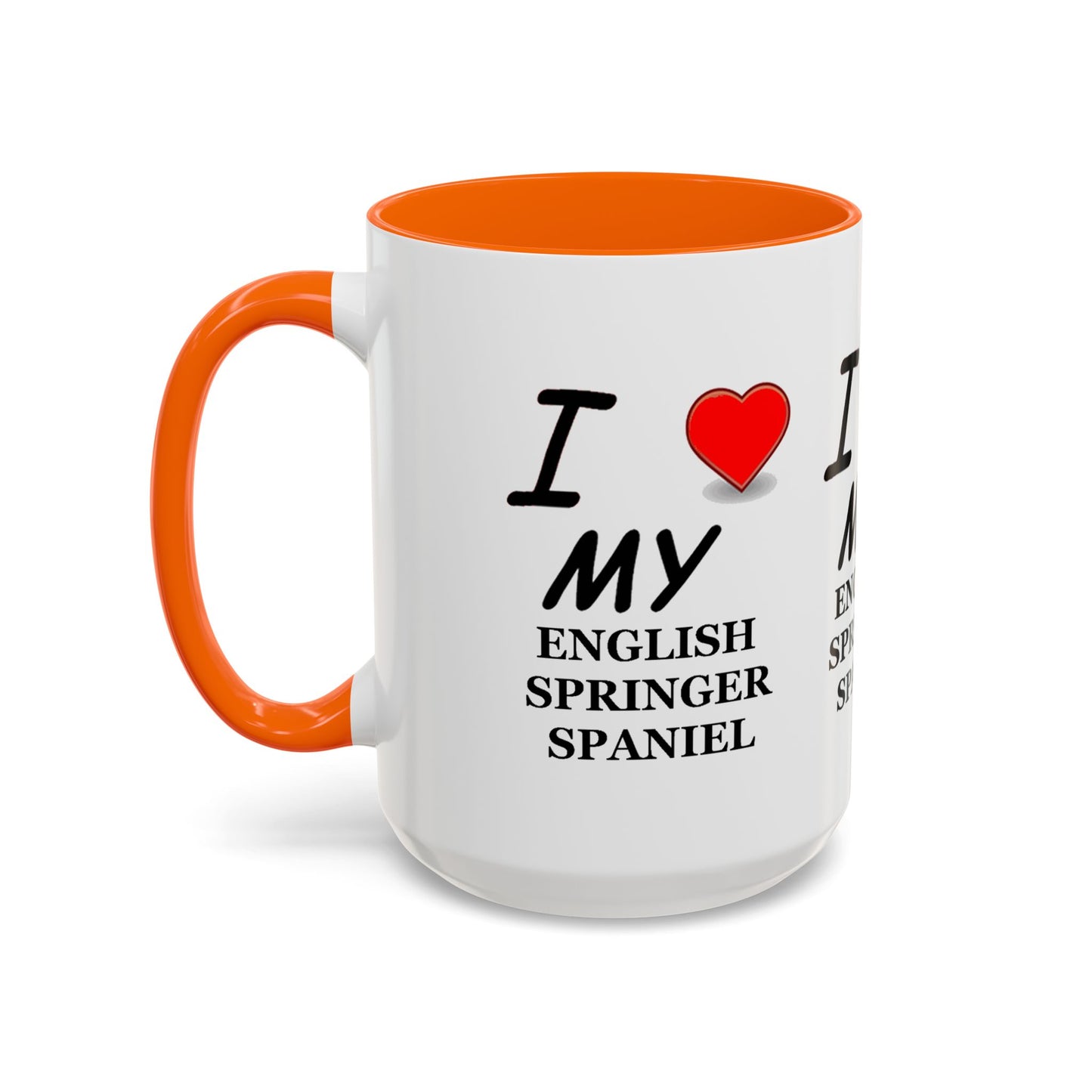 I Love My English Springer Spaniel Accent Coffee Mug - Perfect for Dog Lovers, Pet Gifts, Home Decor, Unique Mug, Holiday Gift