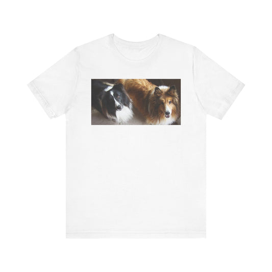 Shetland Sheepdog Group Unisex Dog Lovers Tee with Cute Pets Design - Perfect Gift for Animal Lovers, Casual Wear, Dog Owners, Gift for Him/Her, Everyday Comfort