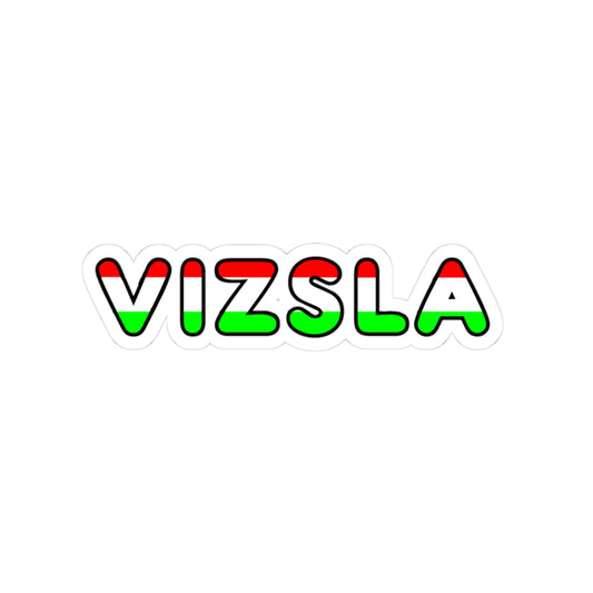 Vizsla Hungary Flag In Name Kiss-Cut Stickers | Fun Dog Lover Decals, Great for Laptops, Water Bottles, Journals, Pet Lovers' Gifts, Home Decor