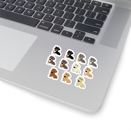 Cute Dachshund Kiss-Cut Sticker Sheet | Dog Lover's Vinyl Decals, Pet Gifts, Planner Decor, Laptop Stickers, Scrapbooking Essentials