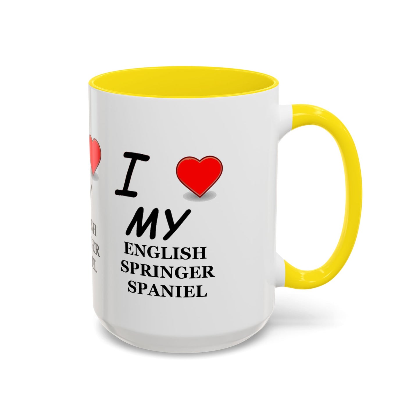 I Love My English Springer Spaniel Accent Coffee Mug - Perfect for Dog Lovers, Pet Gifts, Home Decor, Unique Mug, Holiday Gift