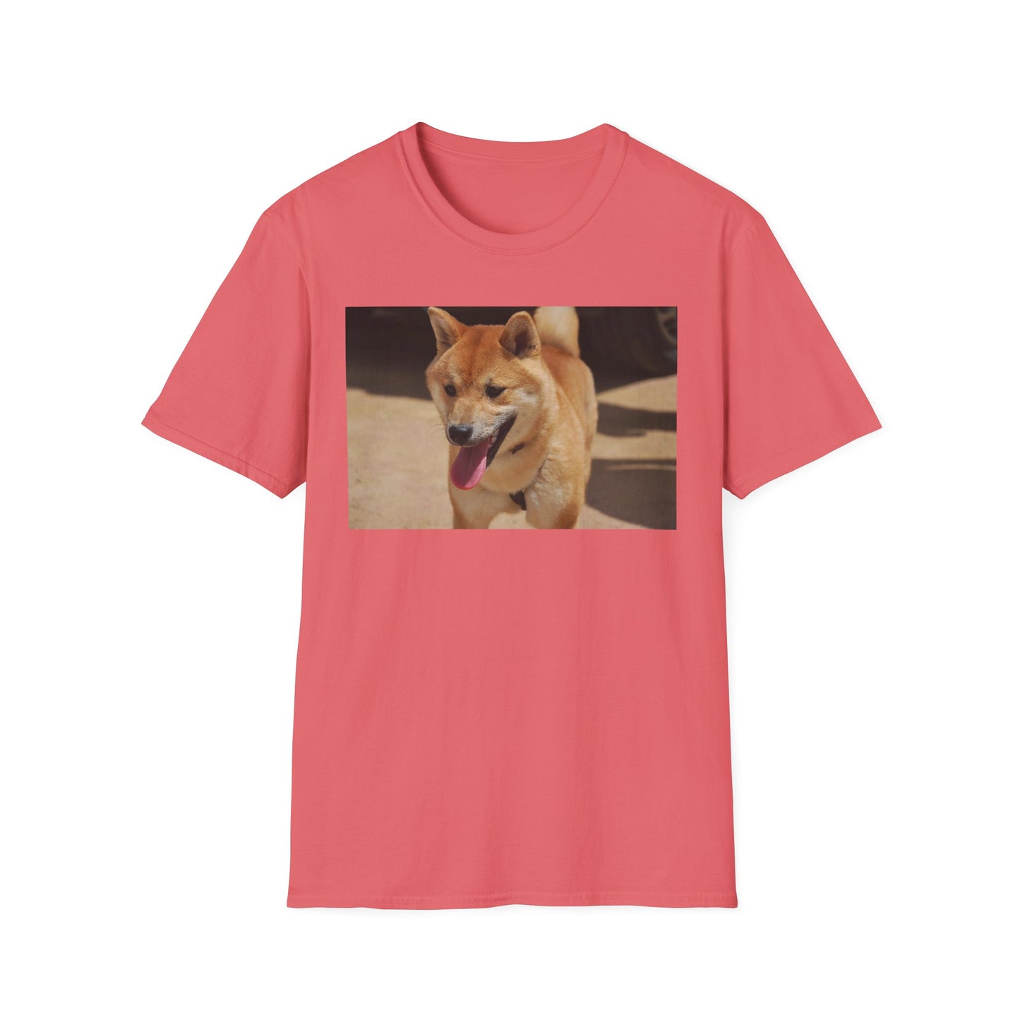 Cute Shiba Inu Unisex Softstyle T-Shirt, Pet Lover Gift, Animal Lover Tee, Casual Wear, Summer Style