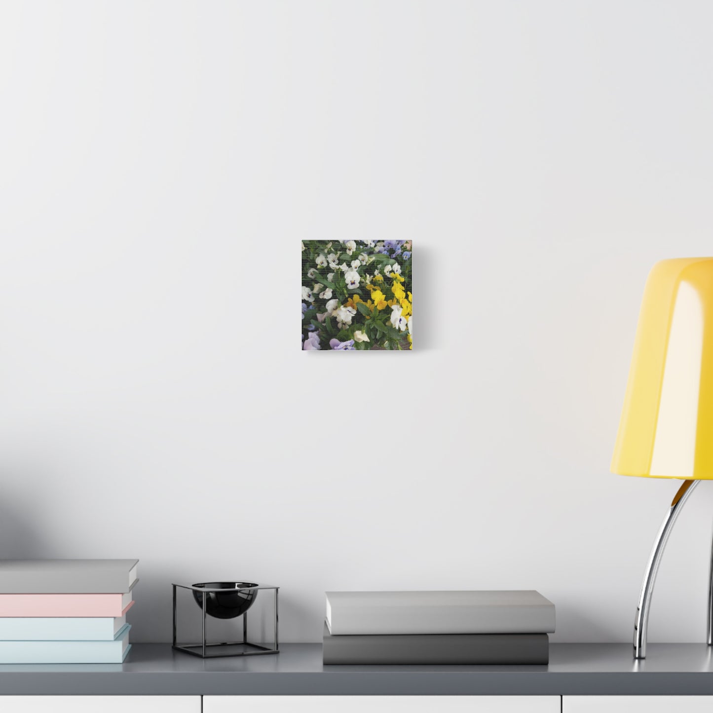 Pansies Floral Canvas Wall Art - Vibrant Pansy Design for Home Decor