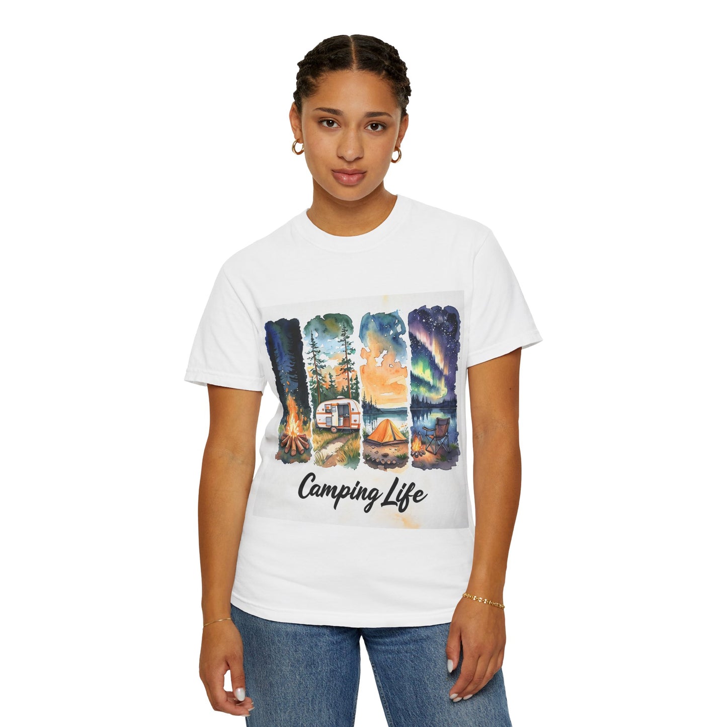 Camping Life Unisex Garment-Dyed T-Shirt | Outdoor Adventure Apparel