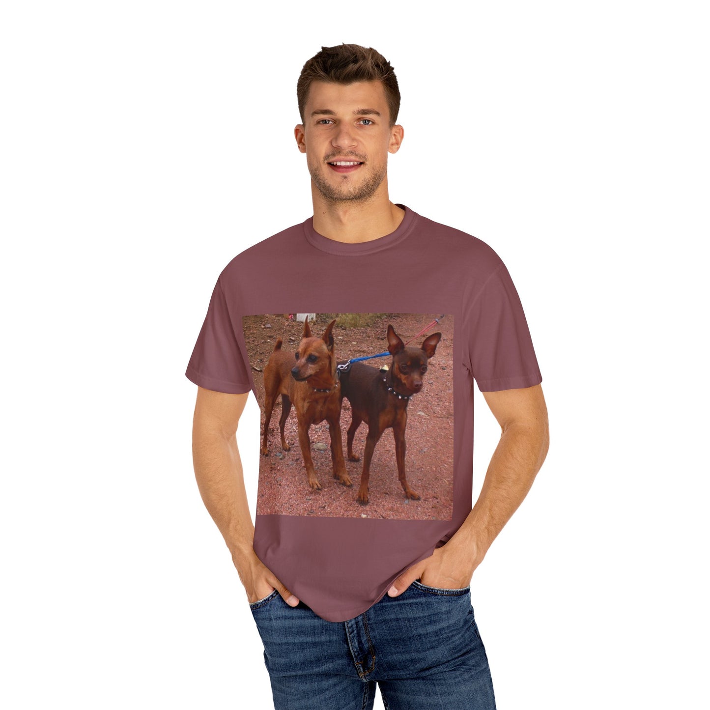 Miniature Pinscher Group Rustic Dog Lovers T-Shirt - Perfect for Pet Owners, Gifts for Dog Lovers, Animal Lovers Apparel, Casual Outings, Everyday Wear