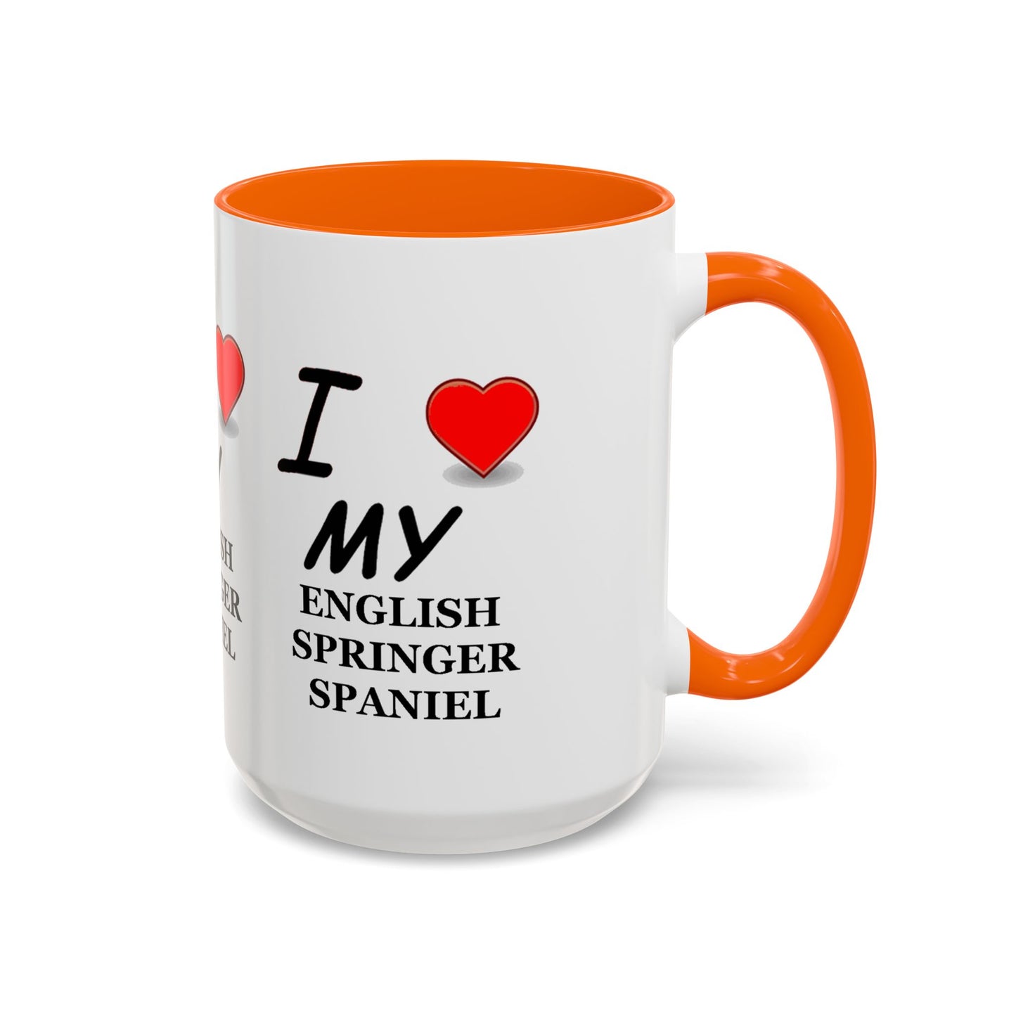 I Love My English Springer Spaniel Accent Coffee Mug - Perfect for Dog Lovers, Pet Gifts, Home Decor, Unique Mug, Holiday Gift