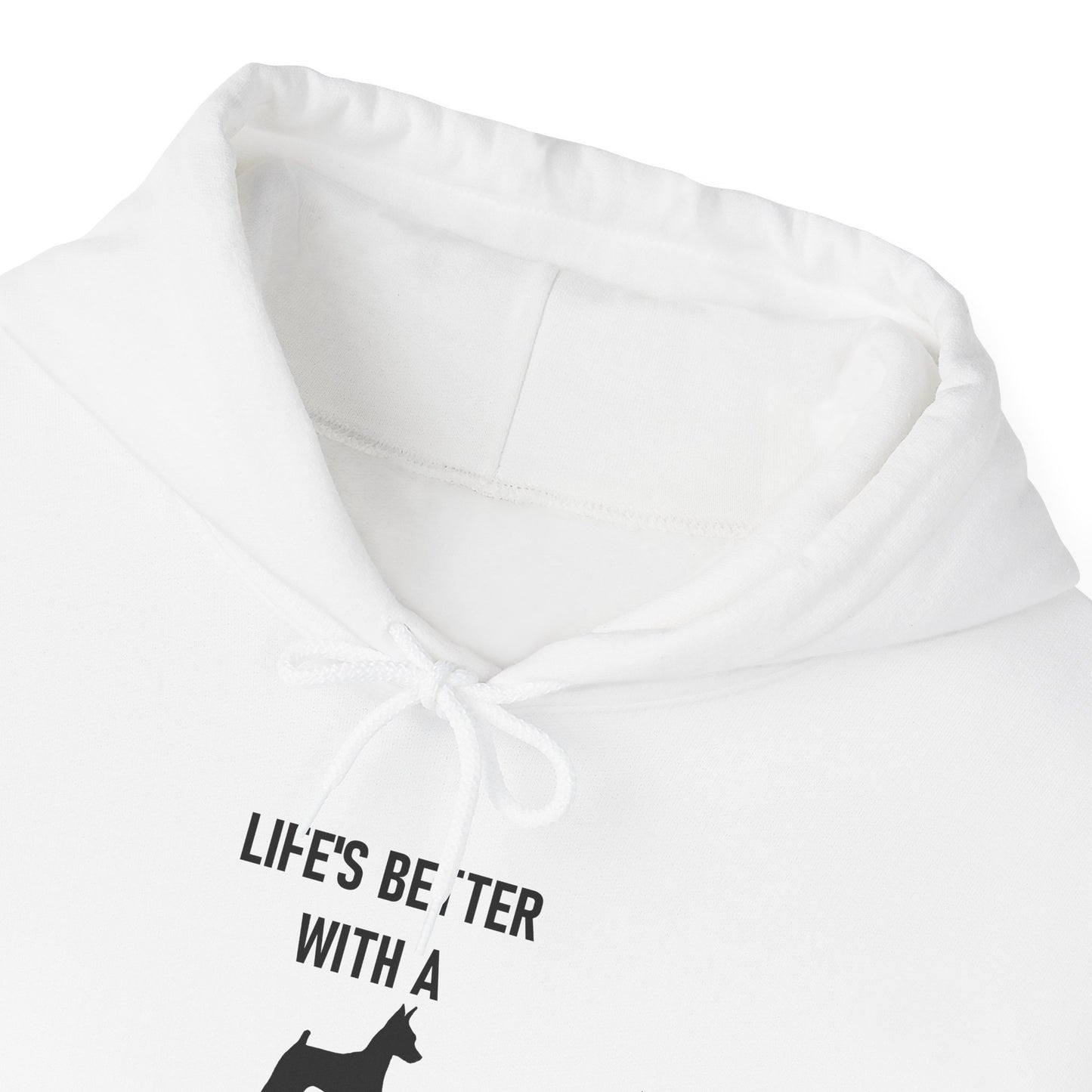 Life's Better with a Miniature Pinscher Hoodie, Pet Lover Gift, Unisex Sweatshirt, Dog Owner Apparel, Funny Dog Hoodie