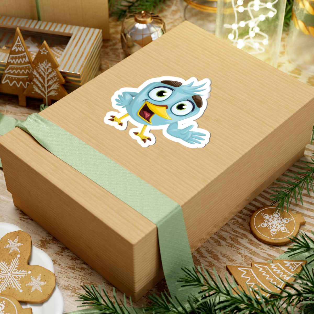 Cute Bird Character Kiss-Cut Stickers - Fun and Whimsical Decor for Kids and Adults