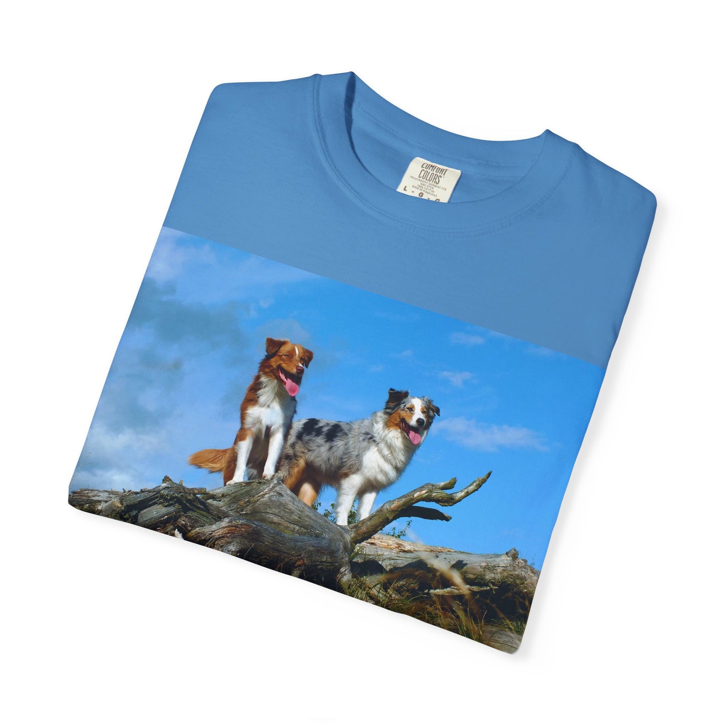 Miniature American Shepherd Group Nature-Inspired Dog Lover T-Shirt, Cute Dog Tee, Gift for Dog Owners, Casual Wear, Pet Lover Apparel