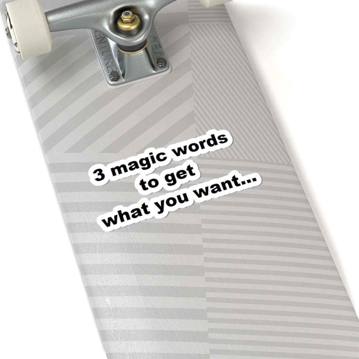 3 Magic Words To Get What You Want Motivational Kiss-Cut Stickers, Positive Affirmation Decor, Laptop Stickers, Journaling Supplies, Gift for Friends, Self-Care Decor
